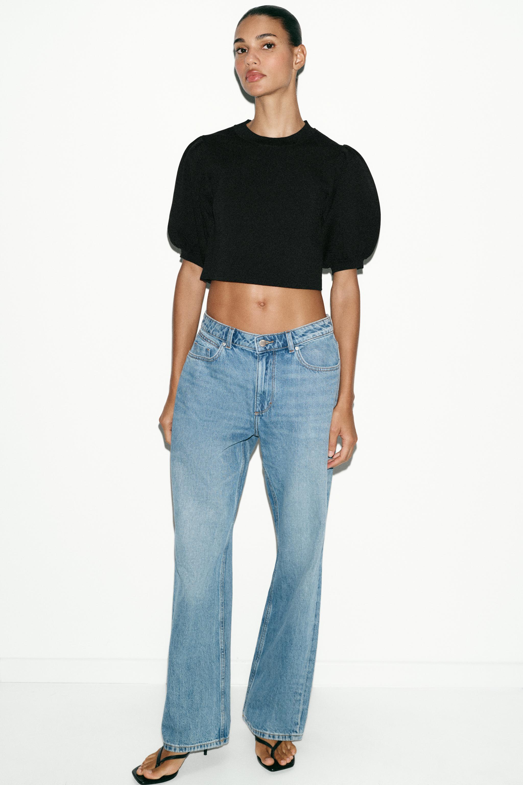 PUFF SLEEVE KNIT TOP